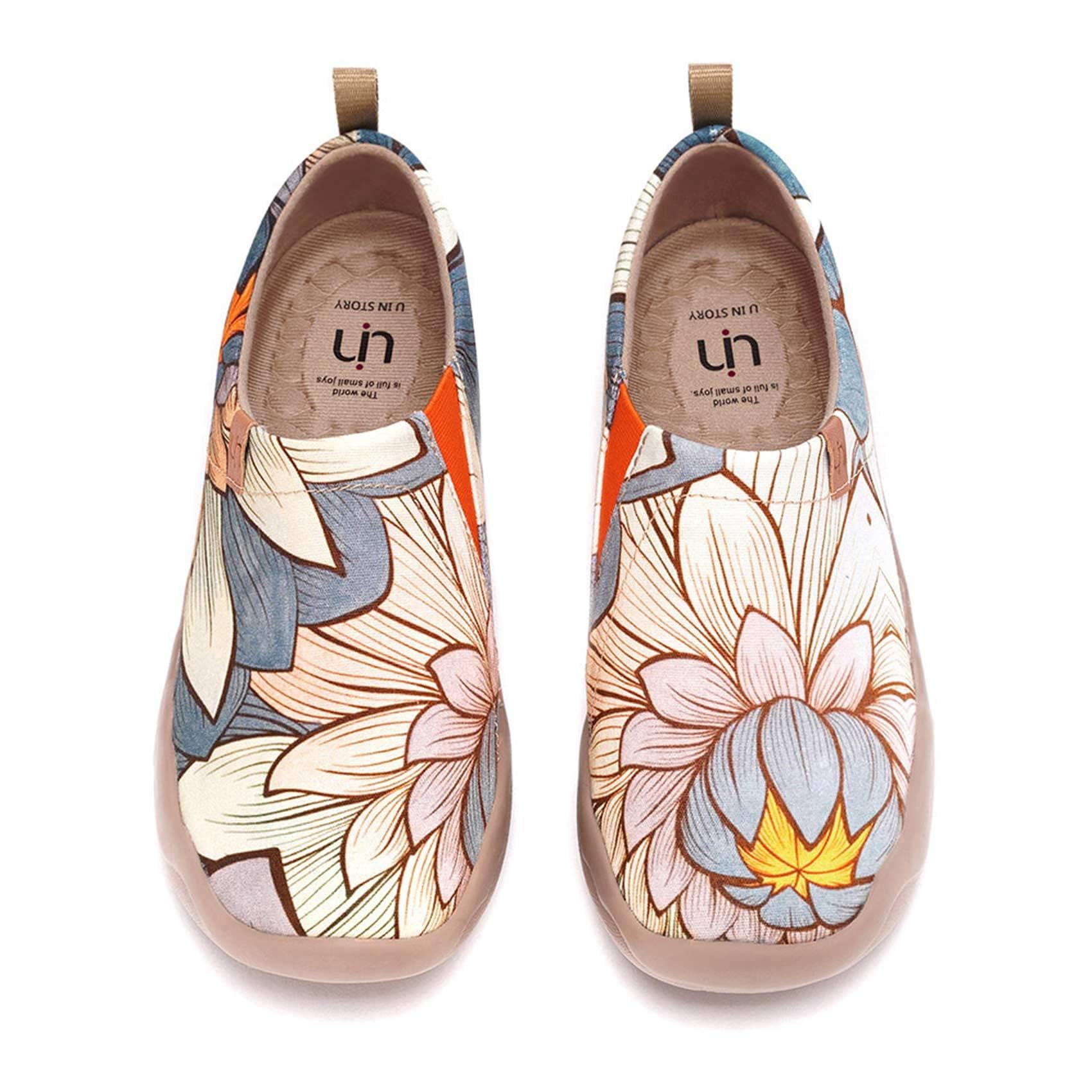 Amazon | [UIN] スリッポン レディース ローファースリッポン アート